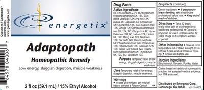 Adaptopath   2 Oz. Bottle Label